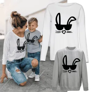 Cool Bunny Mummy & ME Matching Crew Sweatshirts (MRK X) nursing tops best deals