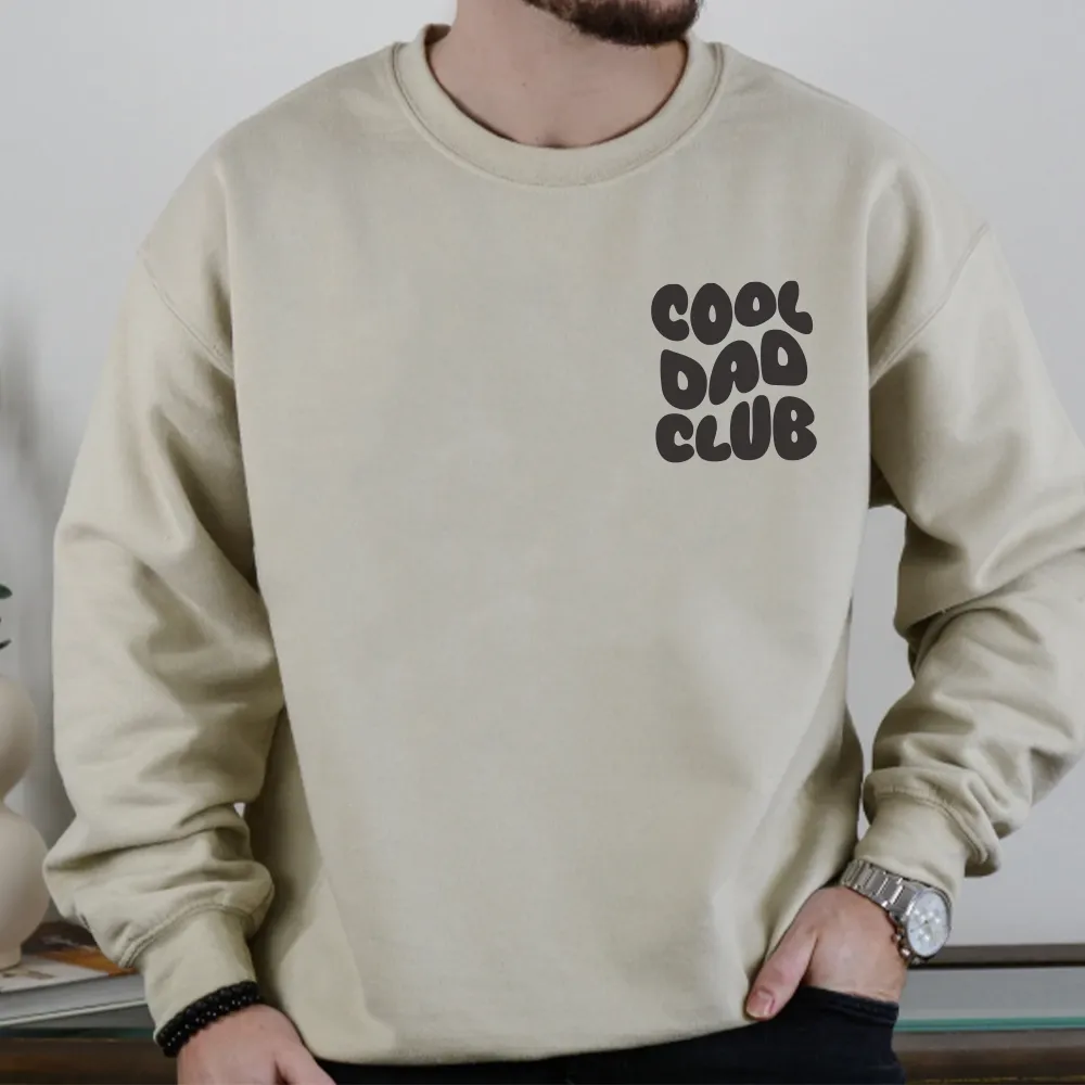 Cool Dad Club Front & Back Graphic Sweatshirt