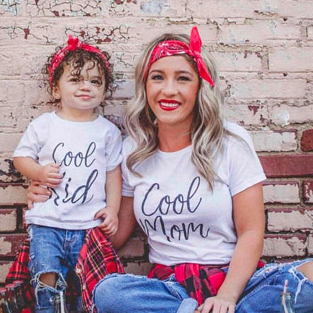 Cool Kid & Cool Mum/Dad Matching T-Shirts (MRK X) discount mum dresses