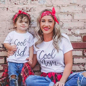 Cool Kid & Cool Mum/Dad Matching T-Shirts (MRK X) discount mum dresses