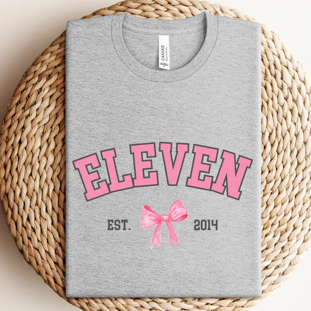Coquette Age & Year Personalised T-Shirt