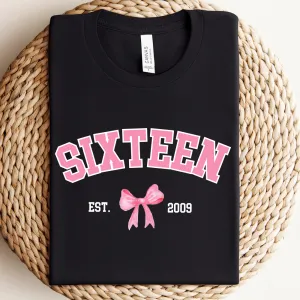 Coquette Age & Year Personalised T-Shirt girls clothes cheap