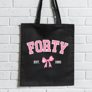 Coquette Age & Year Personalised Tote Bag girls clothes cheap