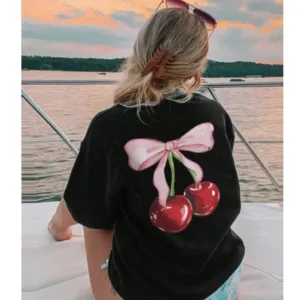 Coquette Cherry T-Shirt girls pajamas promo