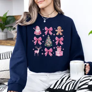 Coquette Christmas Icons Women's Sweatshirt pregnancy clothes clearance