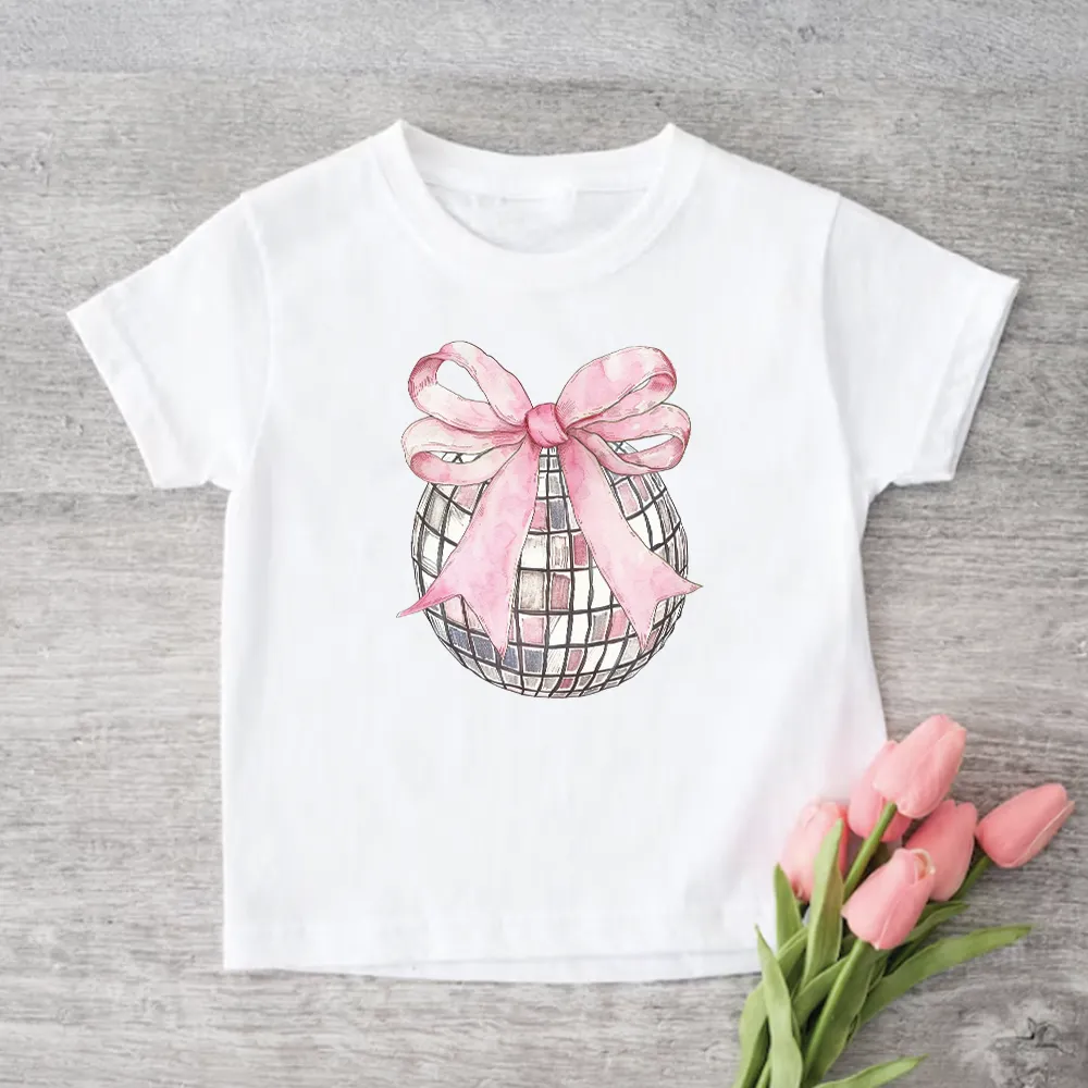 Coquette Disco Ball Kids T-shirt girls pajamas promo