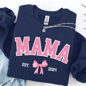 Coquette Personalised Year Mama Sweatshirt postpartum clothes sale