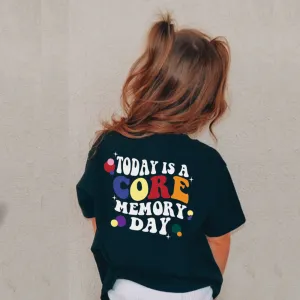 Core Memory Day Kids Back Logo T-shirt girls pajamas promo