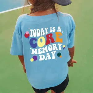 Core Memory Day Kids Back Logo T-shirt girls pajamas promo