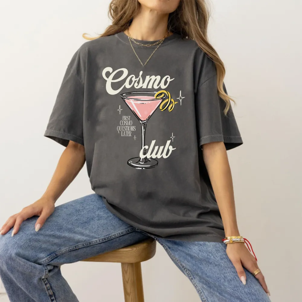 Cosmo Club Women's Oversized Graphic T-Shirt