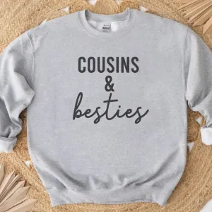 Cousins & Besties Matching Sweatshirts girls skirts clearance