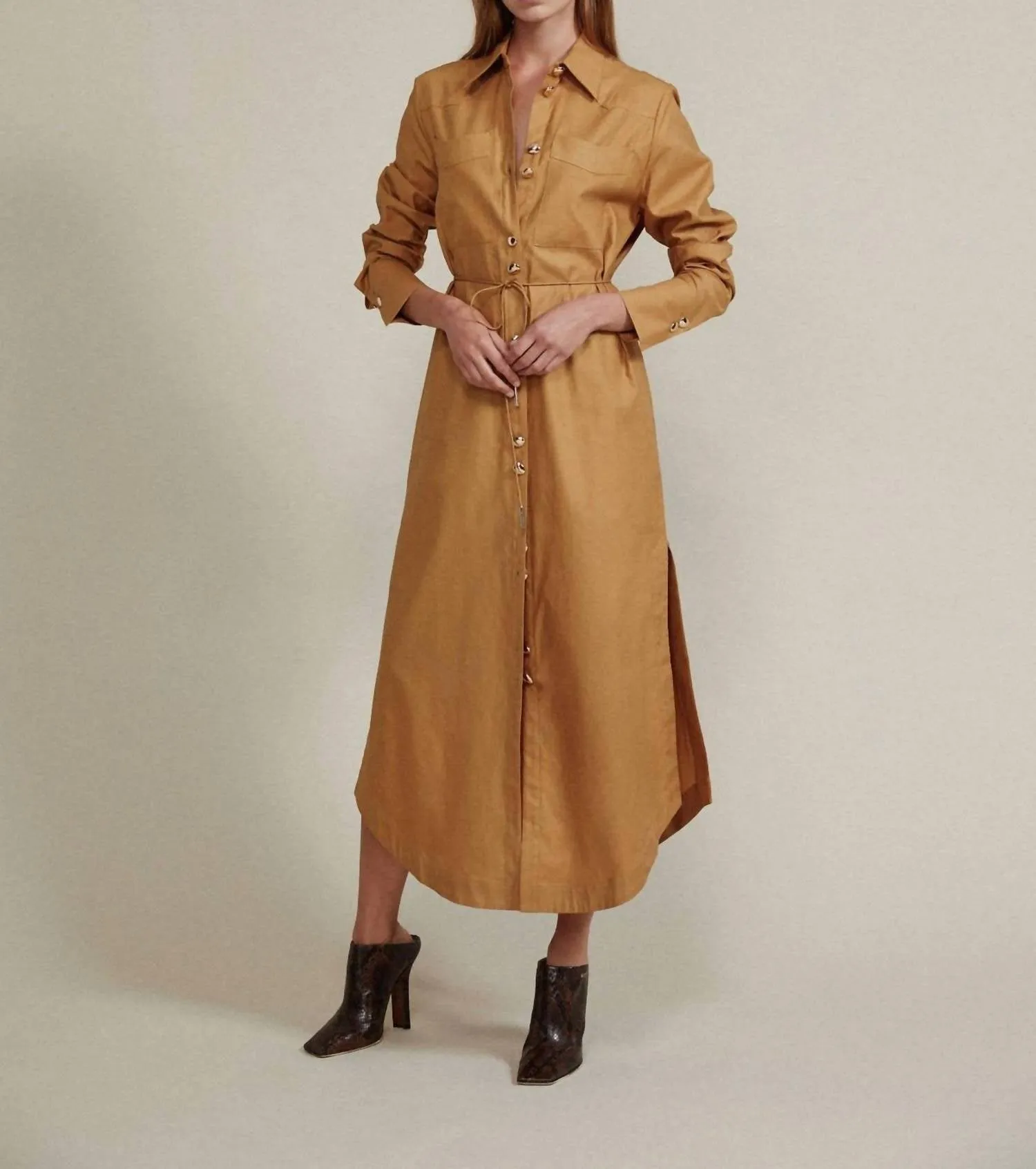 Culiford Shirt Dress In Carob