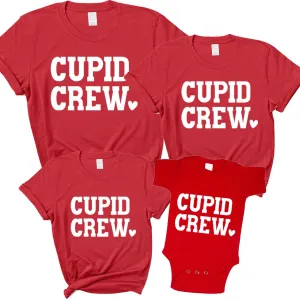 Cupid Crew Matching Red T-Shirts & Baby Vest cheap baby clothes online