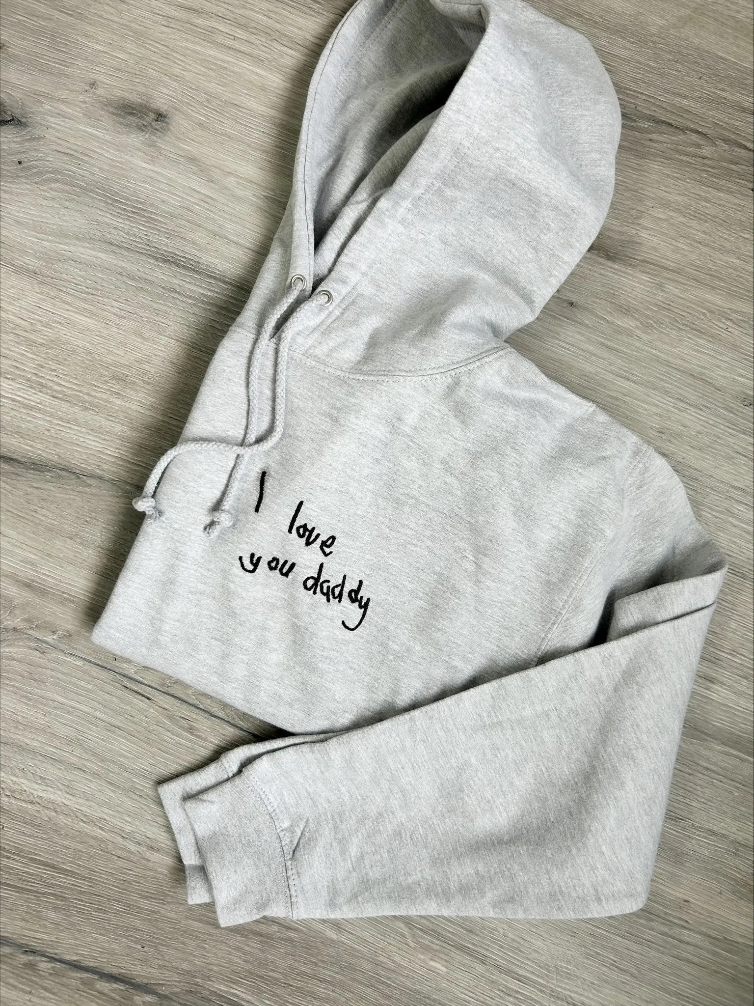 Customised Handwriting Embroidered Mens Hoodie