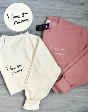 Customised Handwriting Embroidered Sweatshirt postpartum clothes sale