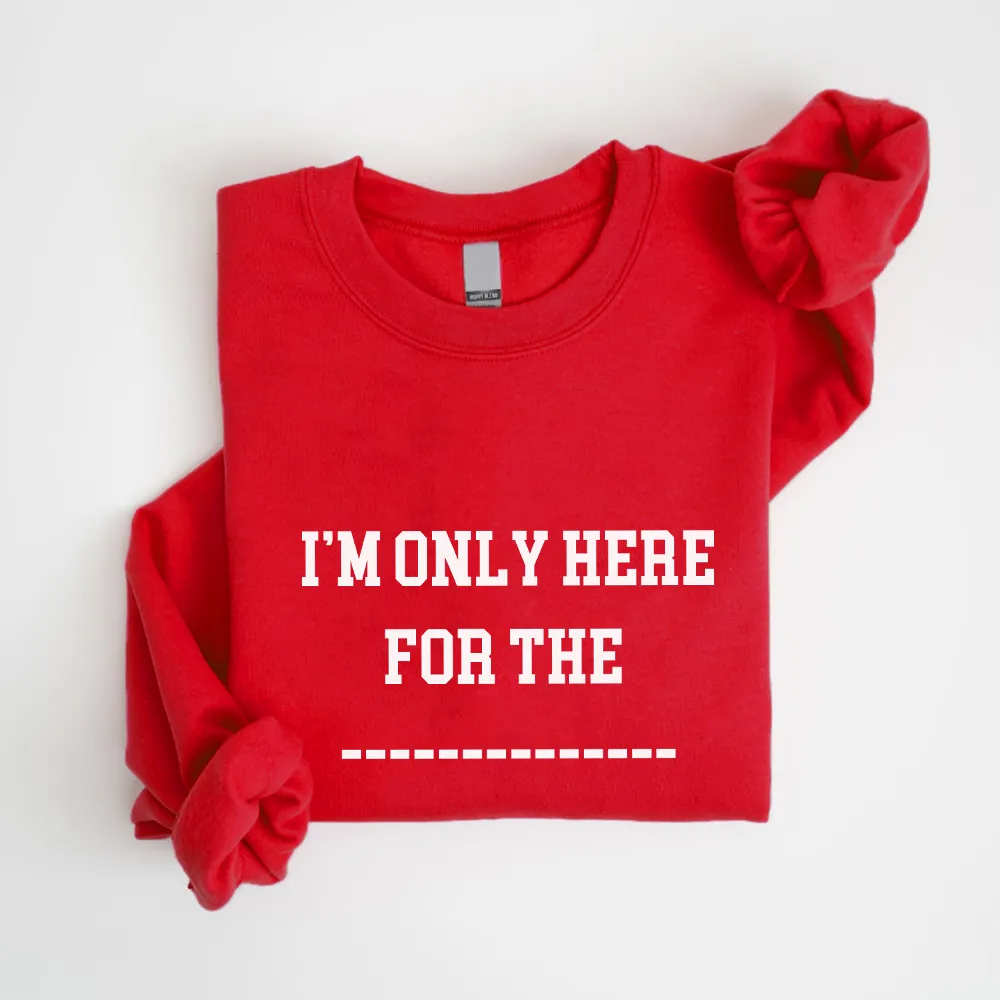 Customised Here For Christmas Sweatshirt mum jeans promo