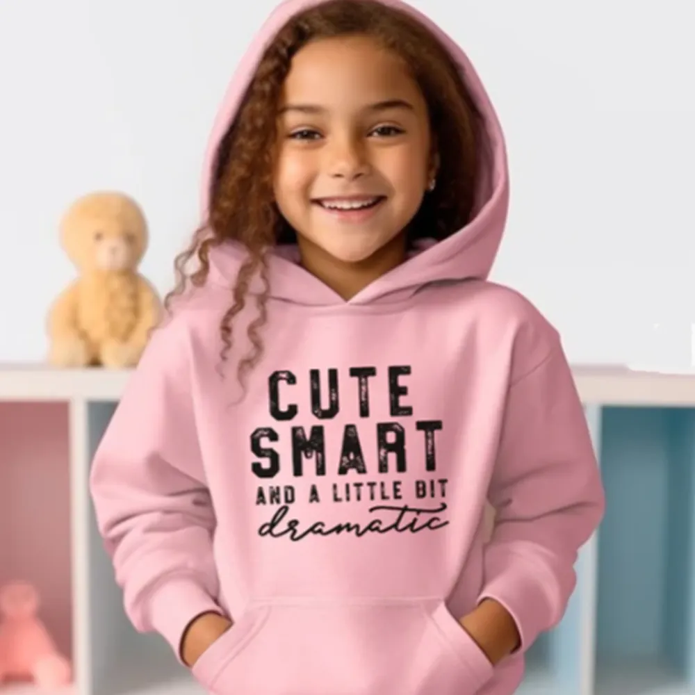 Cute/Smart/Dramatic Kids Hoodie girls skirts clearance