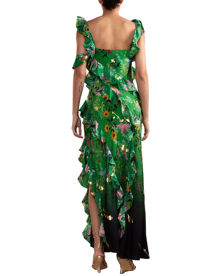 Cynthia Rowley Secret Garden Silk Maxi Dress