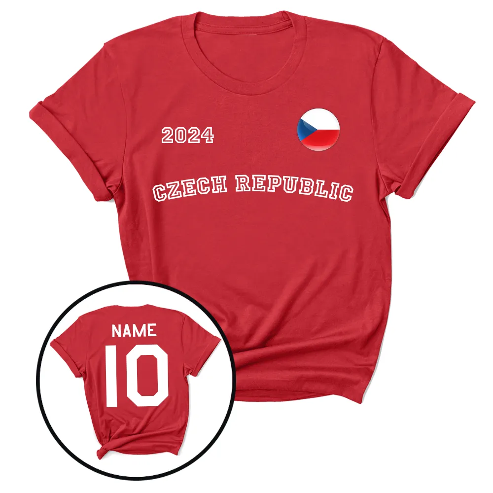 Czech Republic Euros Supporters T-Shirt daddy outfits clearance