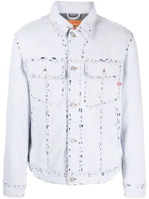 D-Barcy Ripped Denim Jacket winter jackets clearance