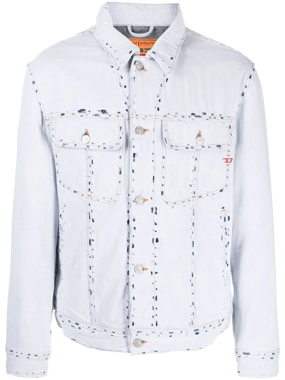 D-Barcy Ripped Denim Jacket winter jackets clearance