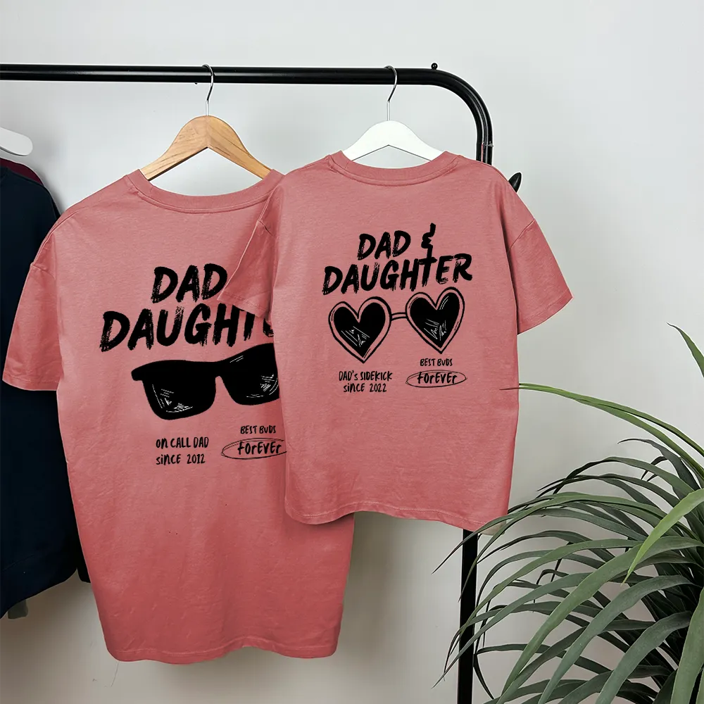 Dad & Daughter Matching Oversized Graphic T-Shirts dads clothes cheap