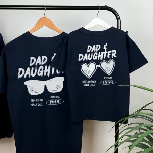 Dad & Daughter Matching Oversized Graphic T-Shirts dads clothes cheap