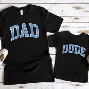 Dad & Dude Essential Varsity Matching T-Shirts daddy outfits clearance