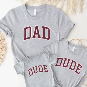 Dad & Dude Essential Varsity Matching T-Shirts dad hats promo code