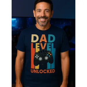 Dad Level Unlocked Controller T-Shirt dad bod shirts discount