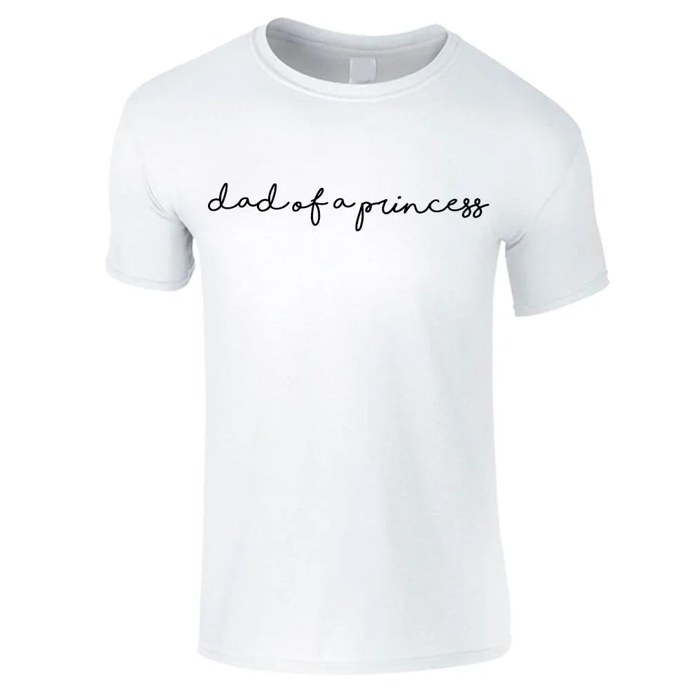 Dad Of A Princess & Daughter Of A King Matching White T-Shirts (MRK X)