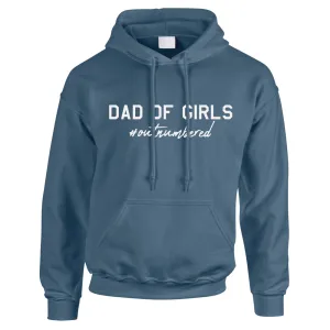 Dad Of Girls Hashtag Outnumbered Hoodie (MRK X) dads clothes cheap