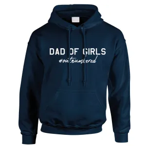 Dad Of Girls Hashtag Outnumbered Hoodie (MRK X) dads clothes cheap