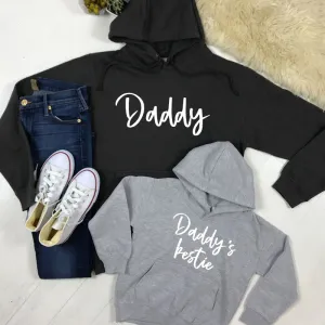 Daddy & Daddy's Bestie Chelsea Script Hoodies (MRK X) dad jeans best price