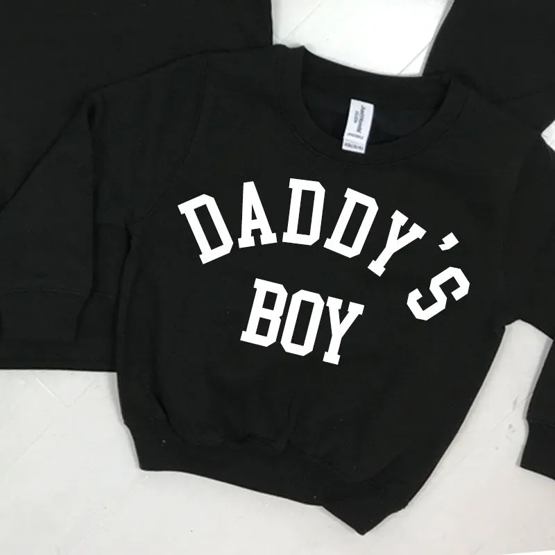 Daddy & Daddy's Boy College Black Sweatshirts (MRK X)