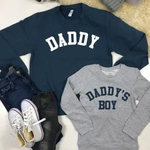 Daddy & Daddy's Boy College Matching Sweatshirts (MRK X) dad jeans best price