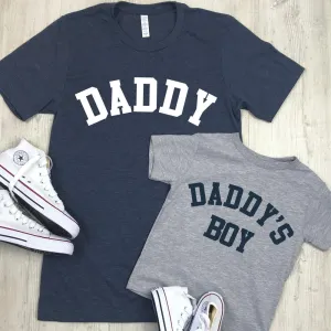 Daddy & Daddy's Boy College Matching T-Shirts fathers day sale outfits