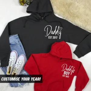 Daddy & Daddy's Boy Established Matching Hoodies (MRK X) dad jeans best price