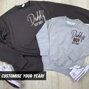 Daddy & Daddy's Boy Established Matching Sweatshirts (MRK X) dad jeans best price