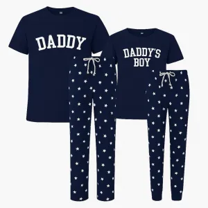 Daddy & Daddy's Boy Matching Star Pyjamas - All Navy dad hats promo code
