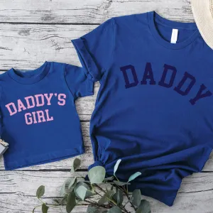 Daddy & Daddy's Girl College Matching Royal Blue T-Shirts fathers day sale outfits