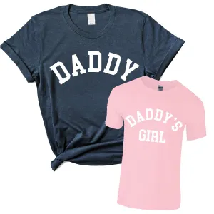 Daddy & Daddy's Girl College Matching T-Shirts fathers day sale outfits
