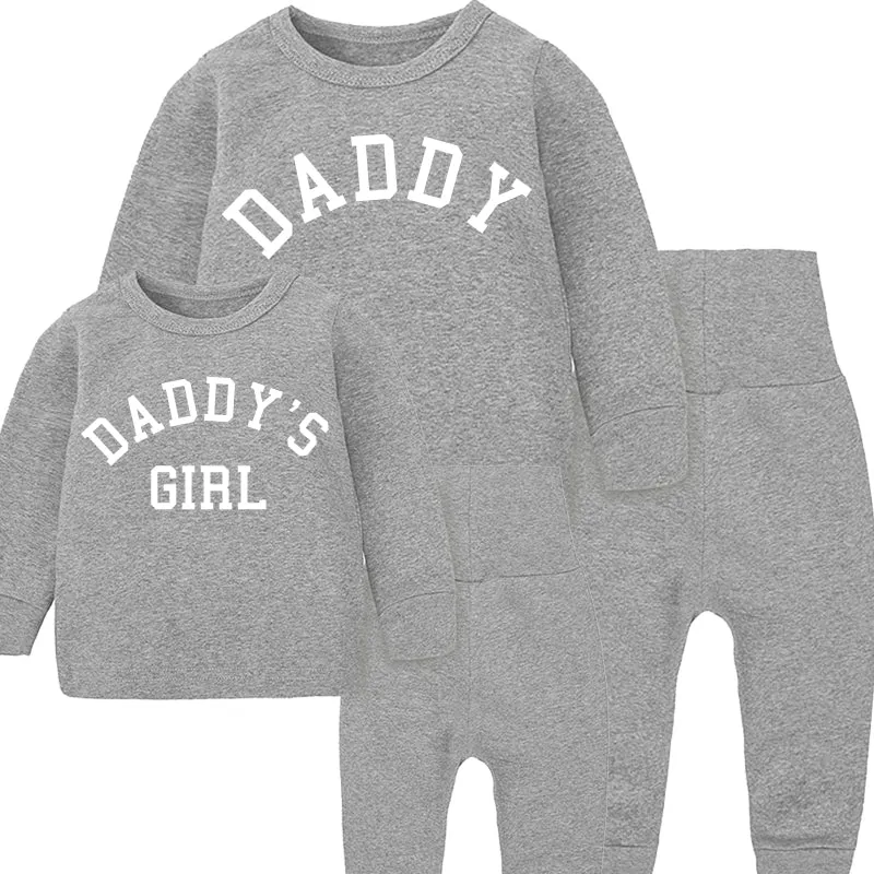 Daddy & Daddy's Girl London Lounge Set Heather Grey (MRK X)