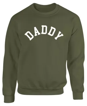 Daddy College Embroidered Sweatshirt mens dad clothes online