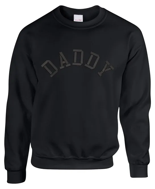 Daddy College Embroidered Sweatshirt mens dad clothes online