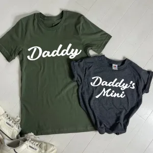 Daddy Cool- Daddy & Mini Matching T-Shirts daddy outfits clearance