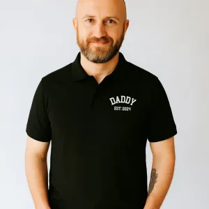 Daddy Established Personalised Year Polo dad bod shirts discount
