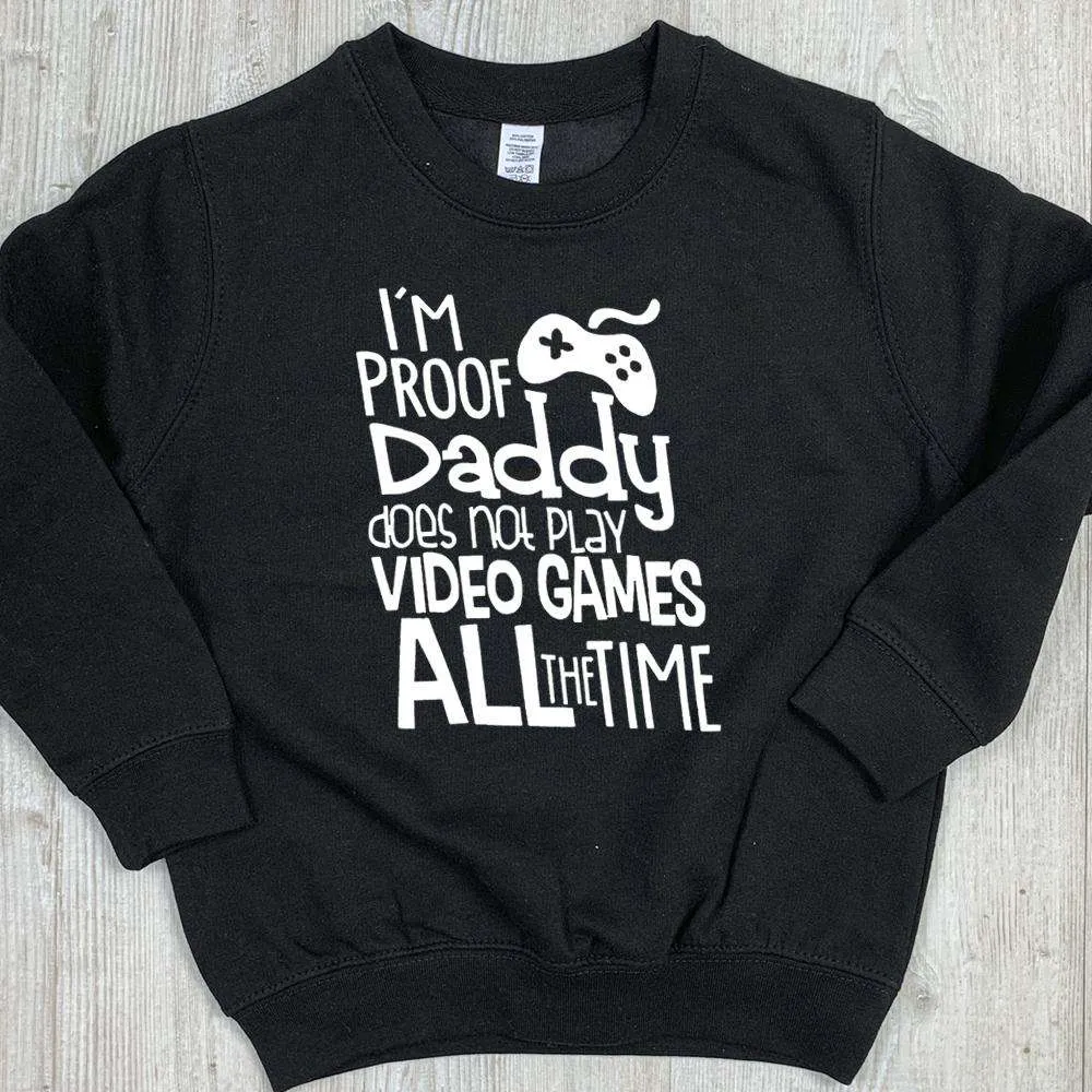 Daddy Video Games Crew Sweater (MRK X) dad jeans best price