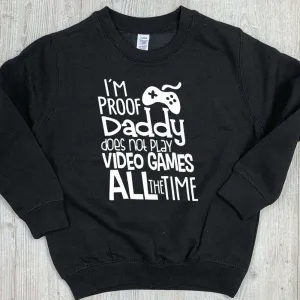 Daddy Video Games Crew Sweater (MRK X) dad jeans best price