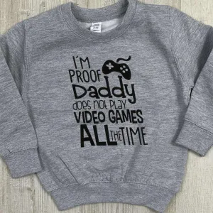Daddy Video Games Crew Sweater (MRK X) dad jeans best price